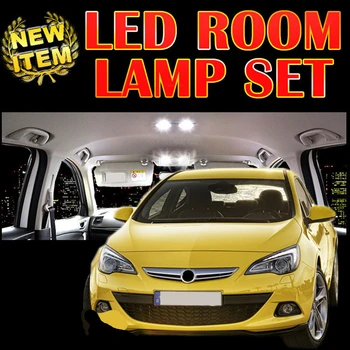 

Tcart 6 X free shipping Error Free Car LED Vehicle Interior Map Dome Door Lights Kit Package for opel astra j h 2004-2015