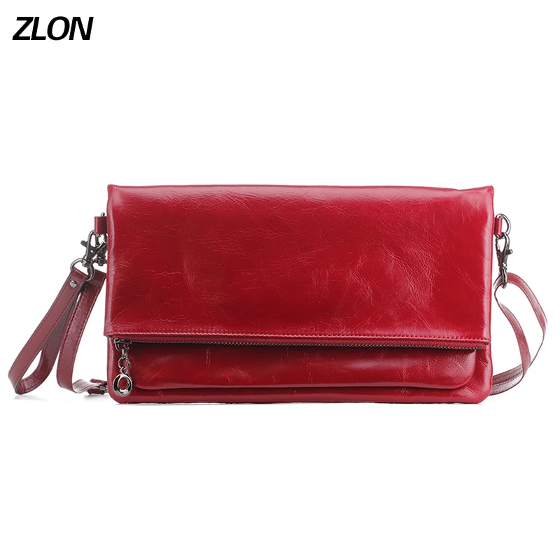 

ZLON Multi-style Women Handbag 100% Oil Wax Genuine Leather Tote Bag Female Shoulder Bags Ladies Handbags Messenger Bag N100