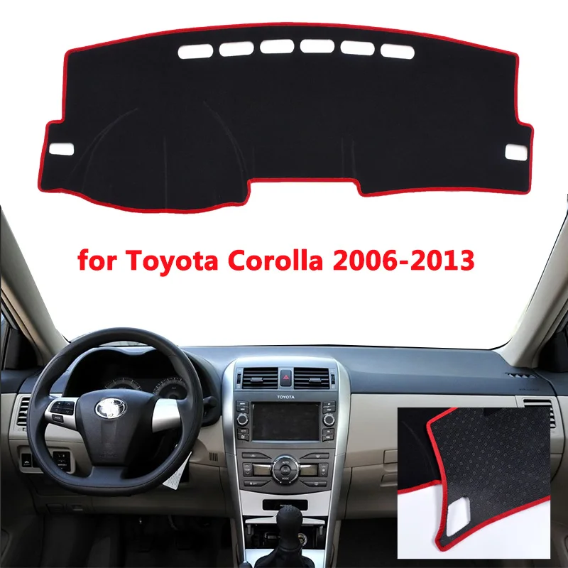 

Car Dashboard Avoid light Pad Instrument Platform Desk Carpets For Toyota Corolla 2006-2013 2014 2015 2016 2017 2018 cover Mats