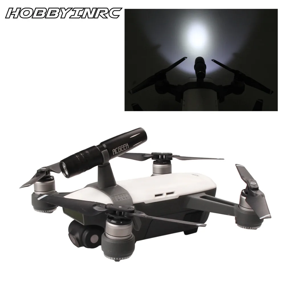 

HOBBYINRC Night Flight Searching Lamp Bracket LED Headlamp Light Set for DJI Spark Drone RC Drone Accessories