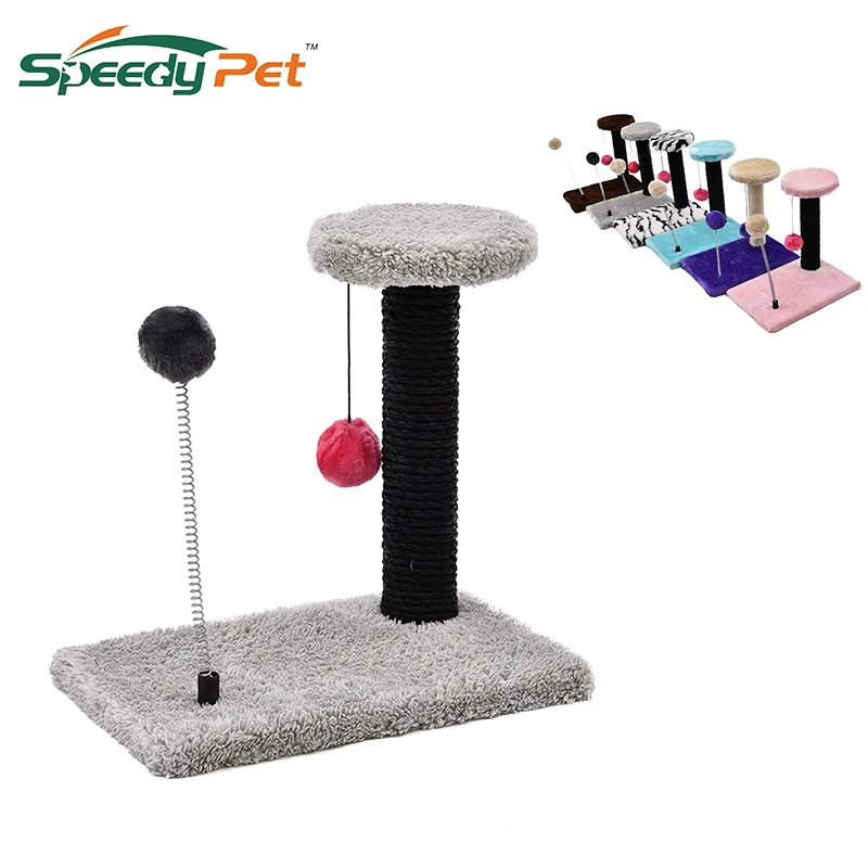 Funny Cat Toys With Spring Ball And Hanging Balls Cat Tree Kitten