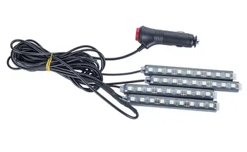 

1 set of 4 in 1, 9LED lights, automotive atmosphere lights car interior lights led lights free modified interior