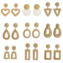 Роскошные Diy 925 серьги с полным кристаллом сердце треугольник прямоугольной формы Серьги Серебро Золото Цвет Серьги гвоздики для женщин