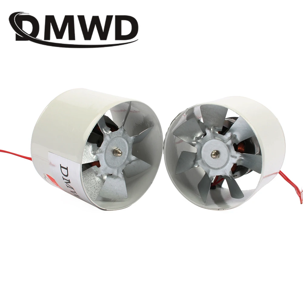 Ventilador de Ventilação Tubo de Metal Dmwd Polegada Cozinha Toalete Exaustor 100mm Grelha Mini Janela ar Ventilador 4