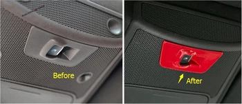 

Yimaautotrims Rear Small Window Switch Button Frame Cover Trim Fit For Ford F150 2015 2016 2017 2018 Interior Mouldings ABS