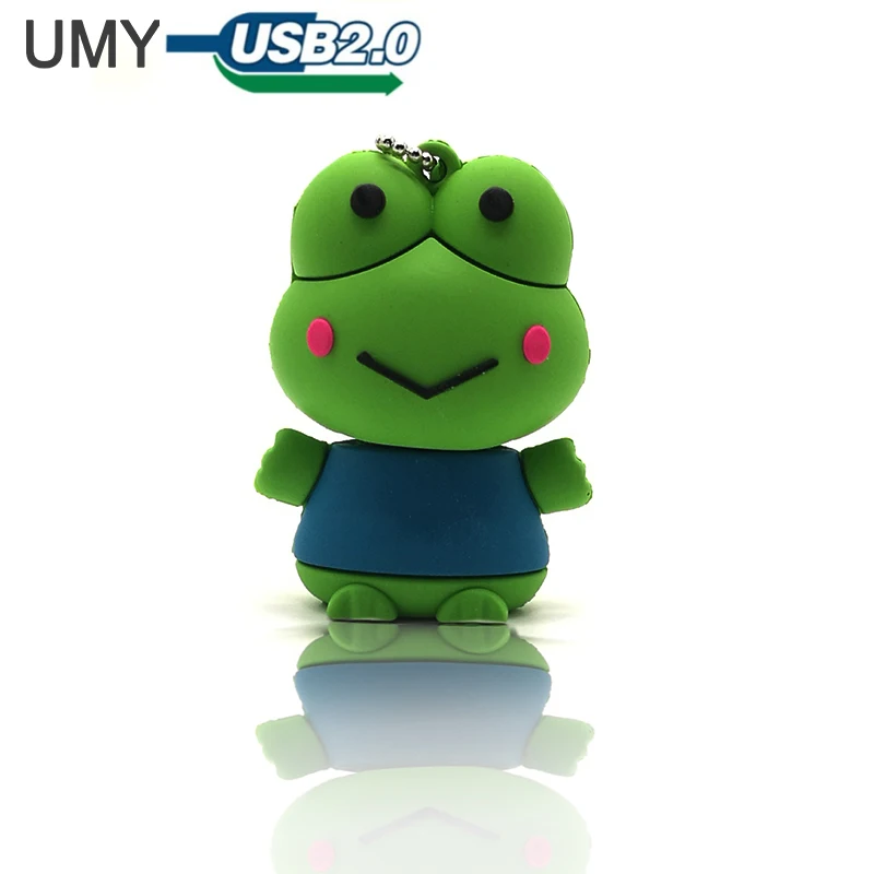 USB stick мультфильм лягушка Флеш накопитель 4 ГБ 8 ГБ 16 ГБ 32 ГБ милый memory stick персональный подарок флешки настоящее емкость карту флэш-памяти с