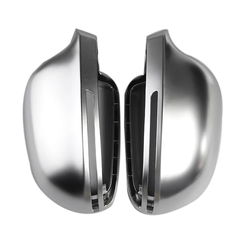 

Silver Matte Chrome Rearview Mirror Cover Shell Protection Cap For Audi B8 A3 S3 Rs3 A4 A5 A6 S4 Rs4 S6 Rs6 Q3 A Pair