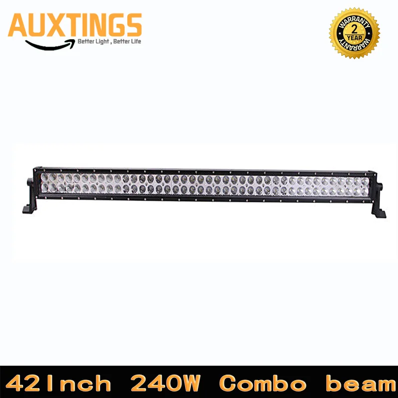 

DISCOUNT 42"INCH 240w watt led car roof rack light bar combo beam 19200lms 42inch led light bar for off road light in automotor