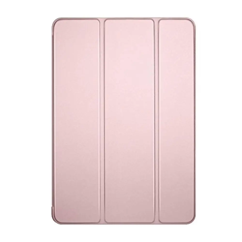 for iPad Air 1 2 rd GenerationCase Smart Cover Trifold Stand Soft Back Cover for iPad Air air2 5 6 Auto Sleep/Wake A1566 A1567 - Color: rose gold