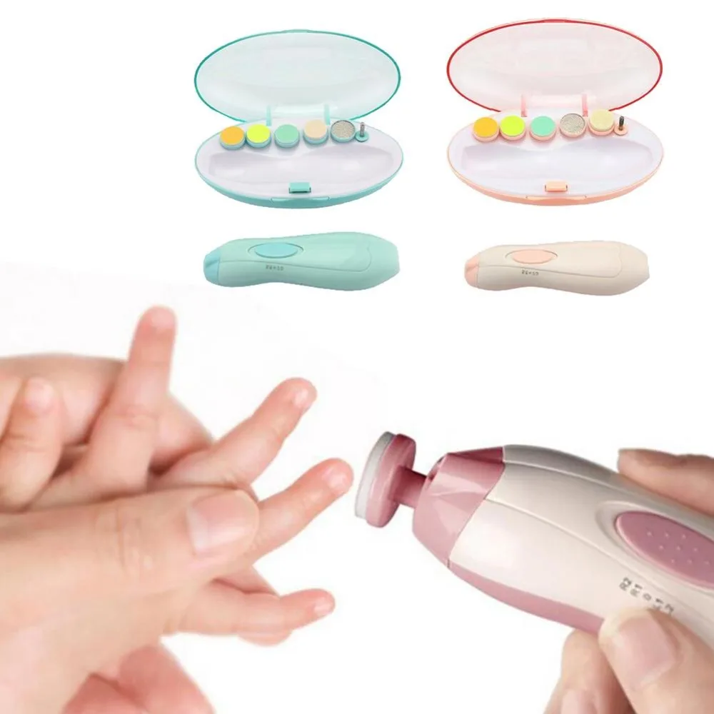 Enssu Электрический триммер для ногтей детские ножницы для ухода за ногтями для младенцев безопасный клипер для ногтей Резак для детей новорожденный Маникюр для ногтей Newbron