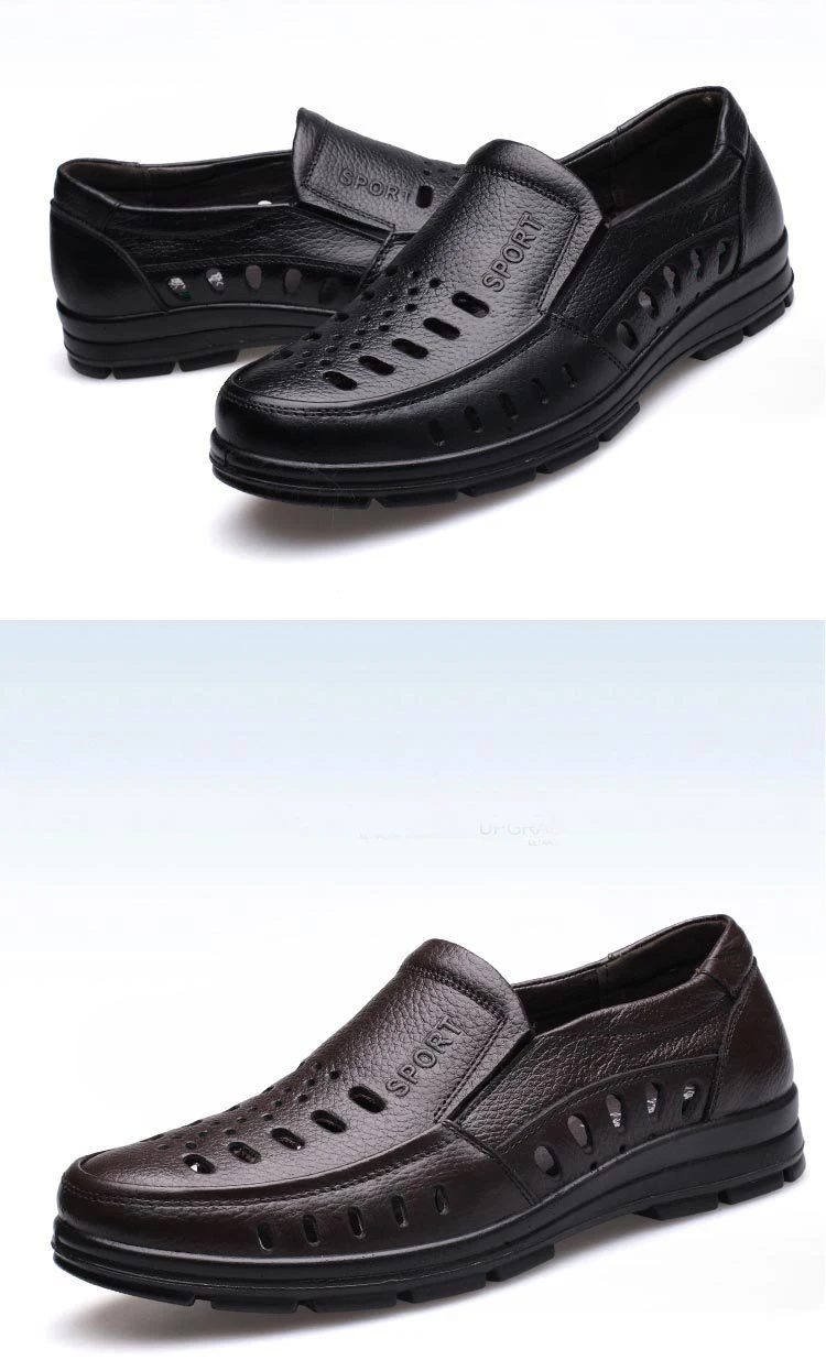 YWEEN/Летняя обувь; мужские сандалии из мягкой кожи высокого качества; мужская повседневная обувь; мужские брендовые сандалии