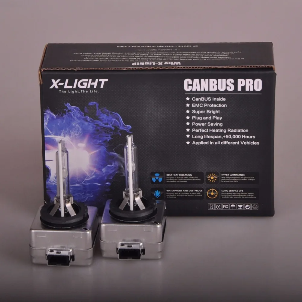 2 шт. ксеноновые лампы для PHILIPS GE или OSRAM 8000K Ultra Platinum + 50%|xenon bulb|xenon replacement bulbd1s xenon bulb |
