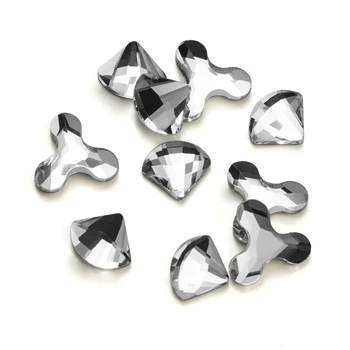 

Multiple shapes Crystal Clear Hot fix Rhinestones / Iron On Rhinestone Top Quality Crystal Glass Srone DIY Clothing Accessories