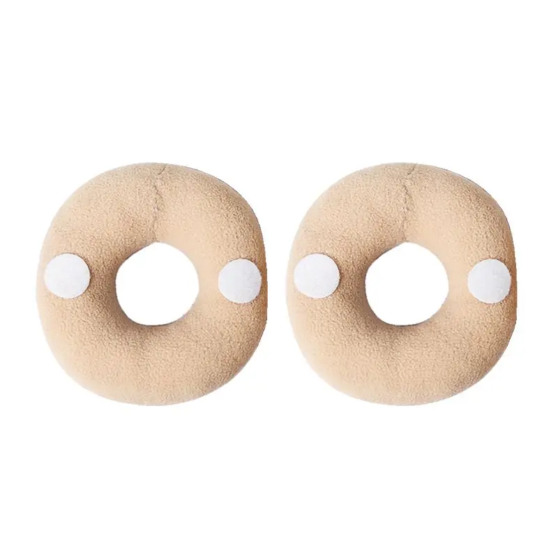 2pc Newborn Photography Props Posing Support Pillow Baby Boy Girl Photo Shoot Studio Round Donut Head Poser Props - Цвет: Beige