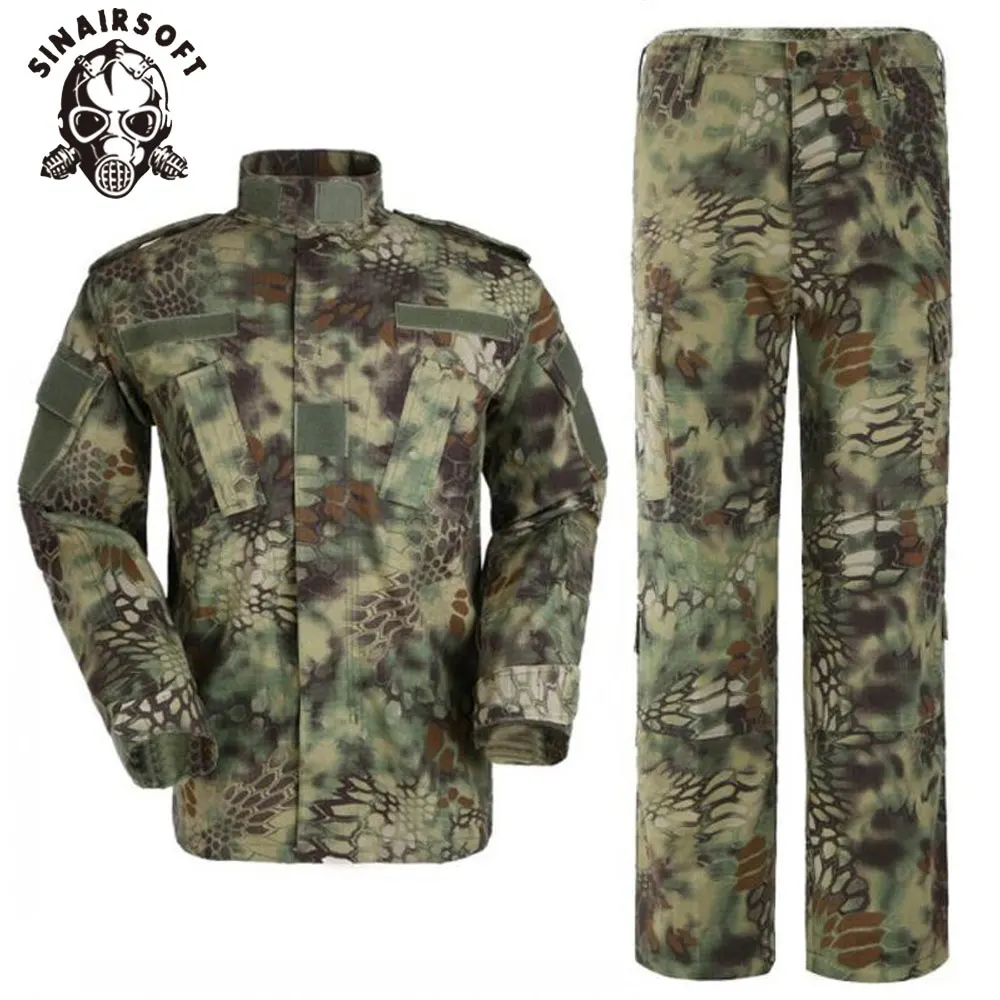 SINAIRSOFT Kryptek Мандраг Камуфляжный костюм в стиле милитари униформа. Рубашка и брюки