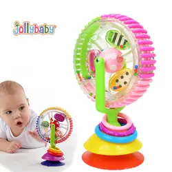 Игрушки для маленьких детей три Цвет модель вращающейся образовательный игрушки для младенцев музыкальный мобиль погремушку Милые