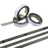 Ruban à mesurer sur rail à onglet, règle métrique auto-adhésive en acier inoxydable 1M-6M pour routeur sur rail en T, scie de Table, outil de travail du bois 2