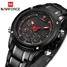 NAVIFORCE Sport Clock Men's Quartz Wrist Watch Military For Men Full Steel Relogio masculino Reloj Hombre 2018