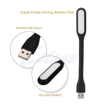 

NoEnName_Null USB LED Light Lamp Cable Winder For Computer Keyboard Reading Notebook PC Laptop 100%