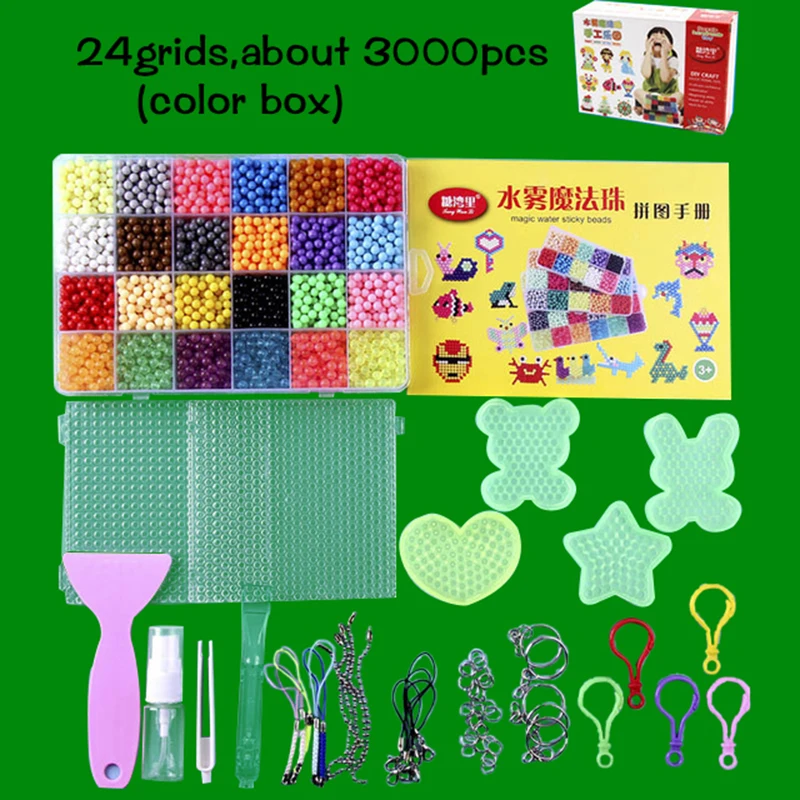 

Montessori Education Brain Creative Diy Magic Aquabeads Box Kit Girls Boys Aqua Beads Crystal Kid Baby Toy Children Handmade