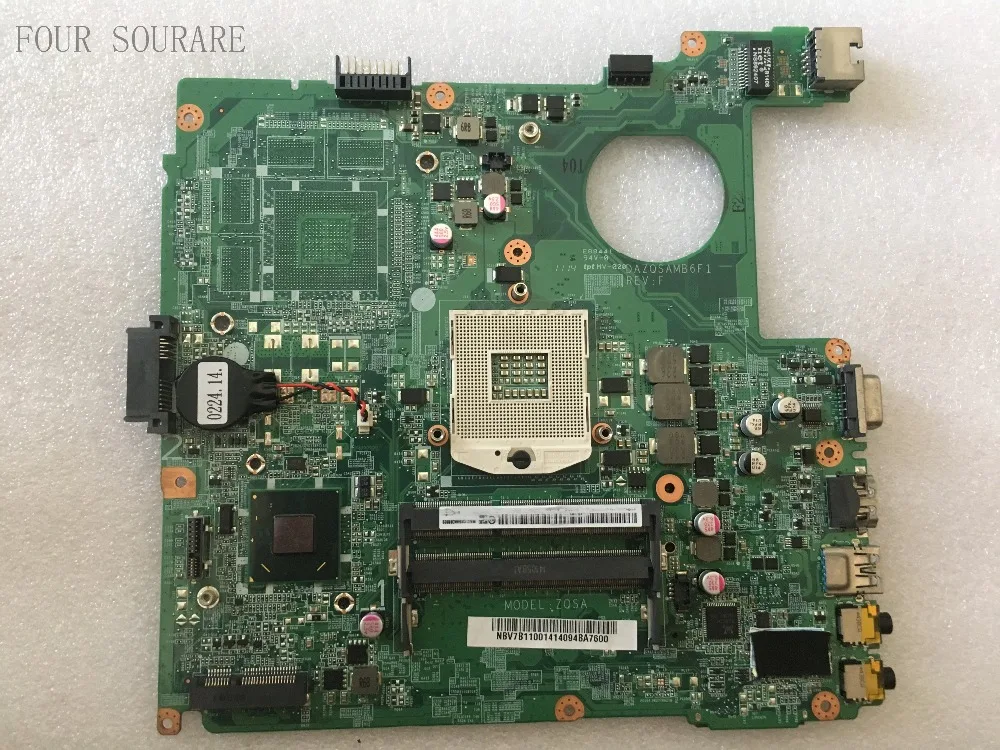 

Four sourare For Acer aspire E1-471 E1-431 Laptop motherboard NBV7B11001 ZQSA DAZQSAMB6F1 DDR3 Mainboard test good
