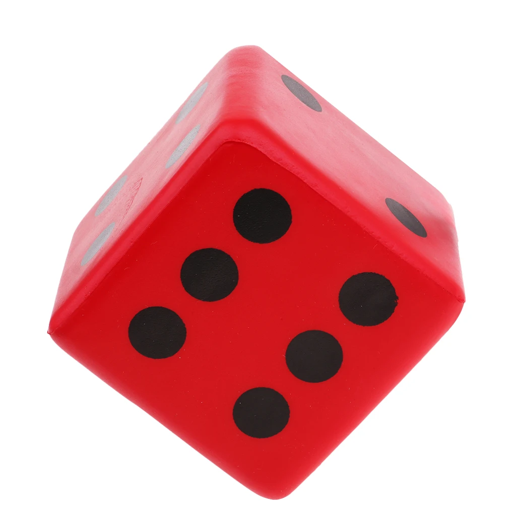 Sponge Dice Foam Dot Playing Dices for Math Teaching Vent Toy Education Toy 8CM Multicolor Entertainment Dices