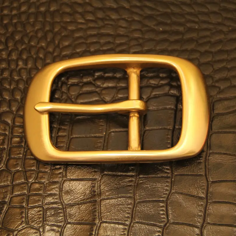 

(TR 38-01) 1 pc 1-1/2'' Vintage Solid Brass Belt Buckle High-quality buckle Leathercraft