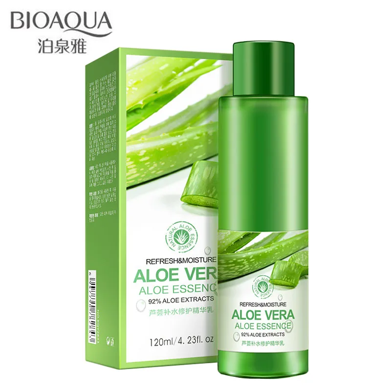 BIOAQUA 120ml Aloe Vera Gel 92 Extracts Essence Refresh Skin Care Face