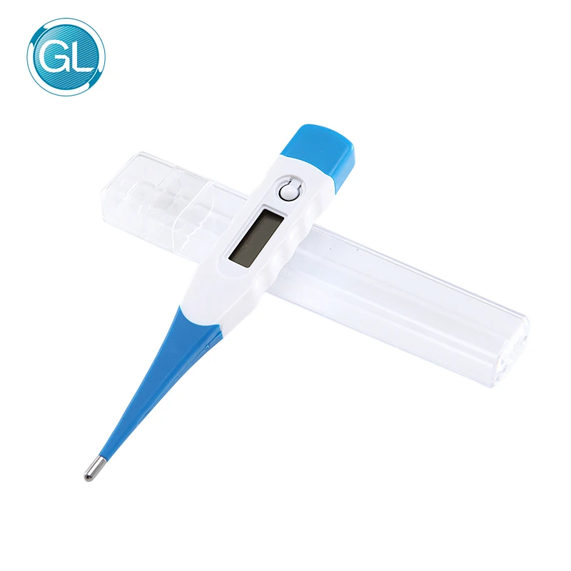 

Kids househould soft top digital thermometer with storage box adult baby termometro healthcare electronic thermometer