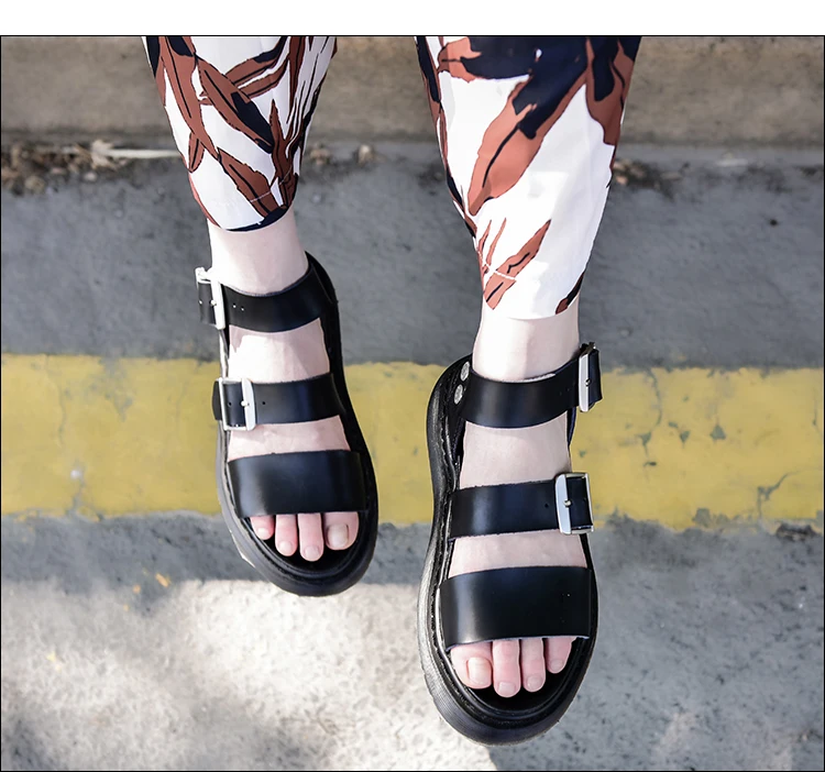 Обувь женские сандалии женские кожаные сандалии-гладиаторы г. Женские летние дамские сандалии на платформе для девочек, сандалии на платформе