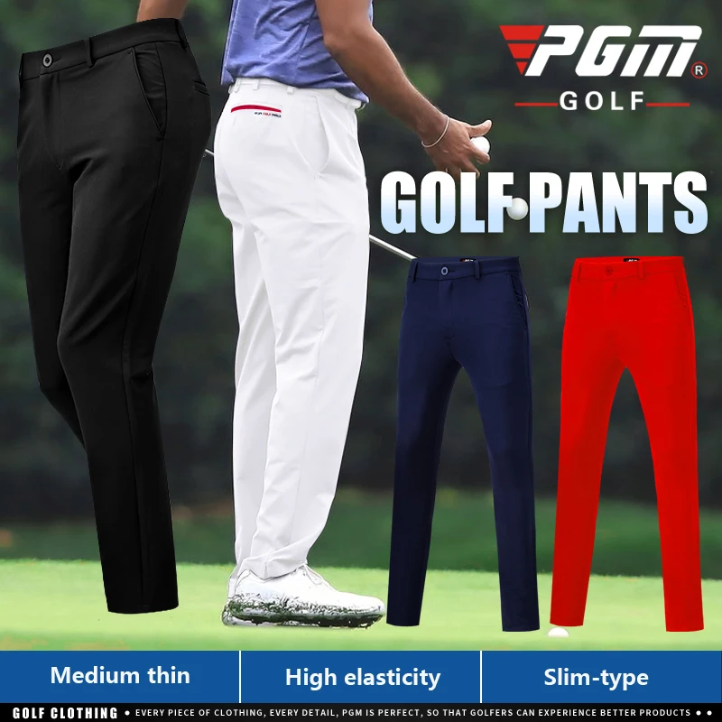 PGM المهنية الرجال ملابس غولف الذكور الربيع الصيف تنفس السراويل عالية المرونة الرياضية عارضة الكرة السراويل يتأهل XXS-XXXL