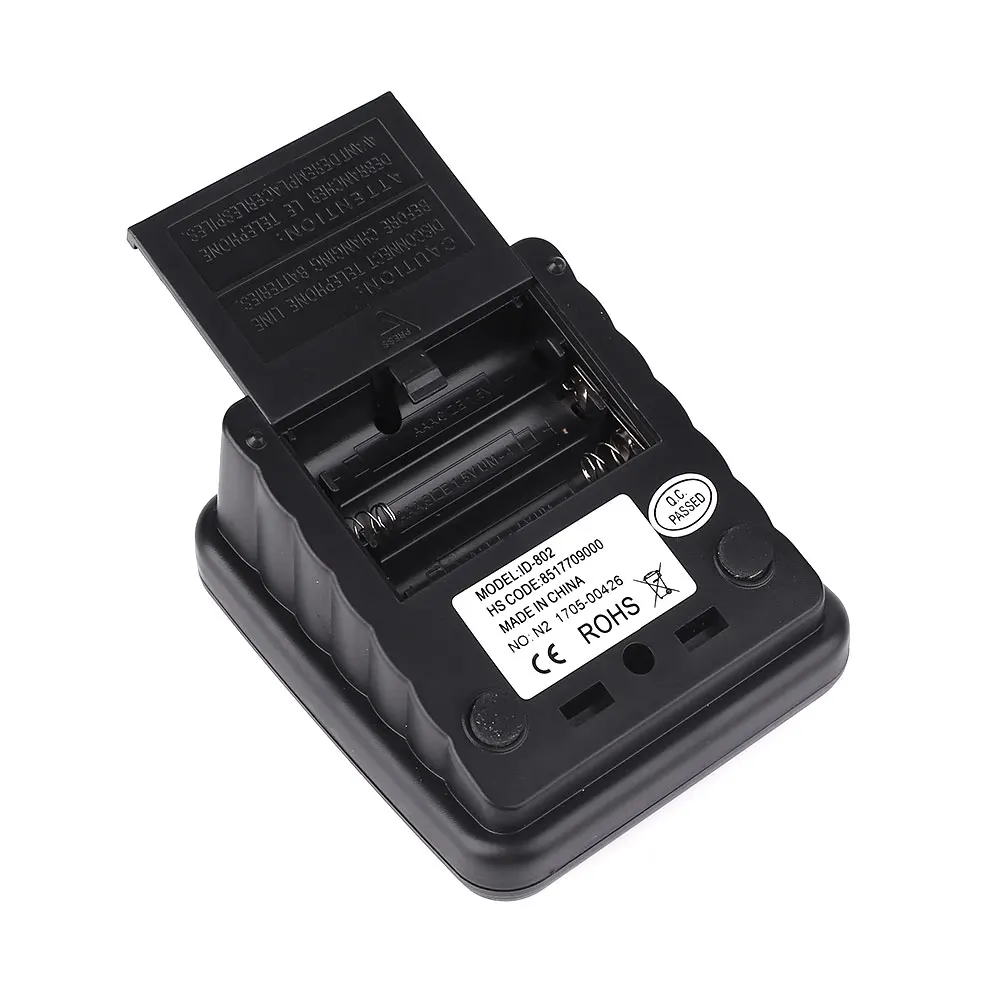 أسود ID-802 LCD الهاتف دعوة مانع توقف المزعج المكالمات سلامة الأمن