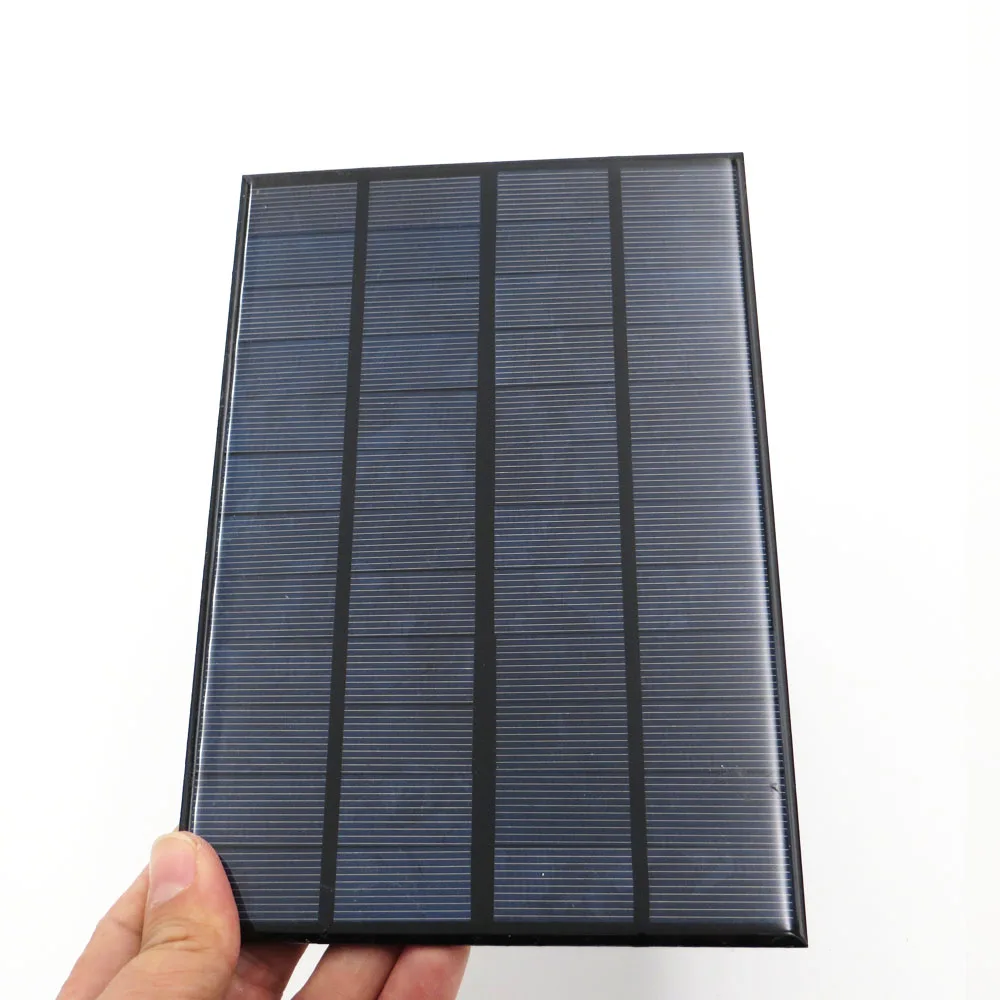 

12V DC 4.2WATT 0.35A Solar Panel Standard Epoxy Polycrystalline Silicon DIY Battery Power Charge Module Mini Solar Cell