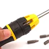 Stanley 11pcs multi-purpose ratchet screwdriver set electrician good ratcheting screwdrivers toolkit replacement bit in handle ► Photo 2/5