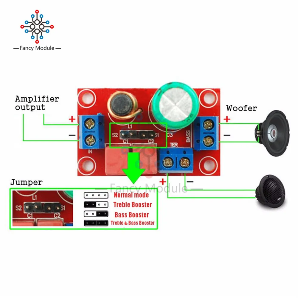 Набор для самостоятельной сборки, ВЧ и бас, двухсторонняя звуковая частота, регулируемые HIFI колонки для автомобиля и дома, аудио фильтр