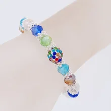 Большая распродажа, летний трендовый австрийский Кристальный браслет, циркониевые бусины, браслеты и браслеты для женщин, девушек, вечерние Ювелирное Украшение на день рождения