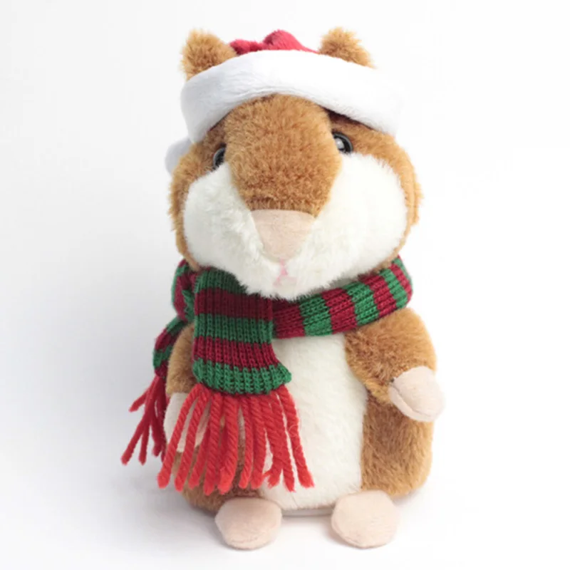 

Talking Hamster Christmas Gifts Speak Sound Record Hamster Educational Plush Toy KM88