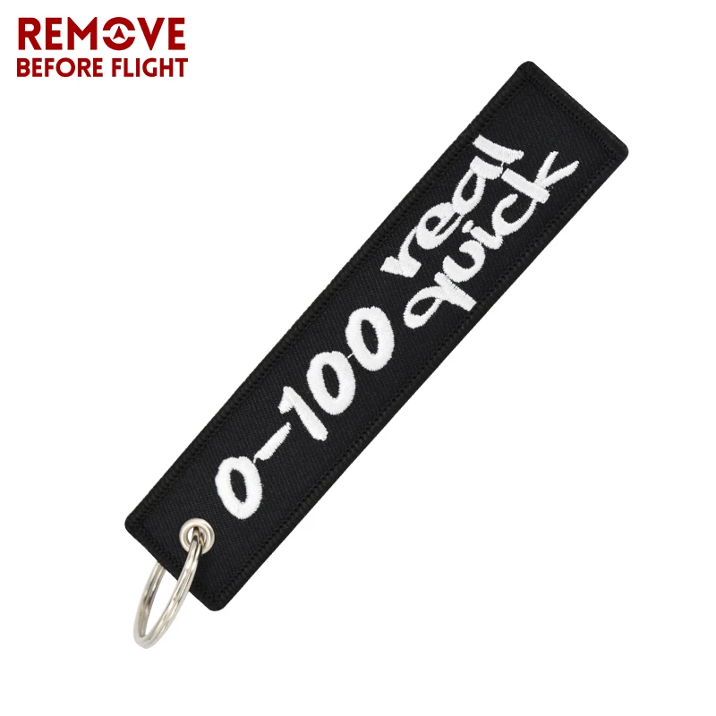 

Novelty Key Ring for Motorcycles and Cars Gift Tag Embroidery Key Fobs Key Chain Bijoux 0-100 Real Quick Keychain for Scooters