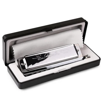 

Swan Chromatic Harmonica 10 Holes 40 Tone Key of C Brass Reeds ABS Comb Harp Professional Armonica Musical Instruments Swan 1040