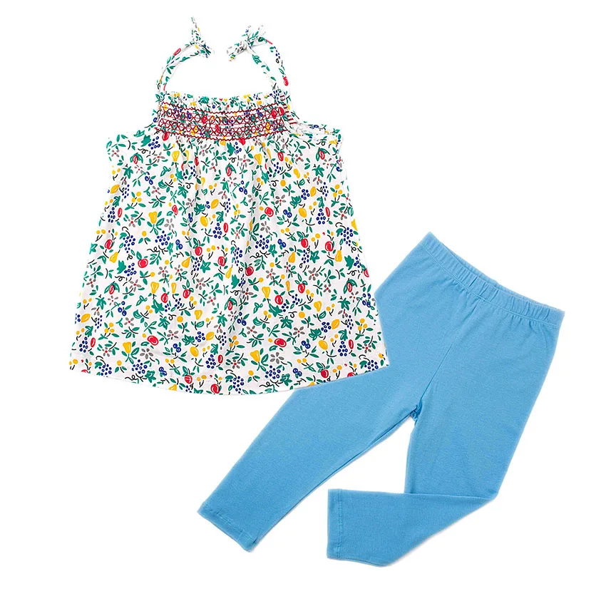 

Sleeveless Girls Clothing Sets for Children Cotton Beautiful Kids Clothing Girls Infant Baby Toddler Clothes Suit 2T-6T