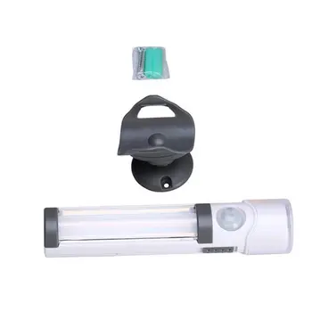 

ICOCO 3in1 Super Bright LED Torch Human Motion Sensor Night Light 360 Degree Base Rotating Flashlight Household Emergency Lamp