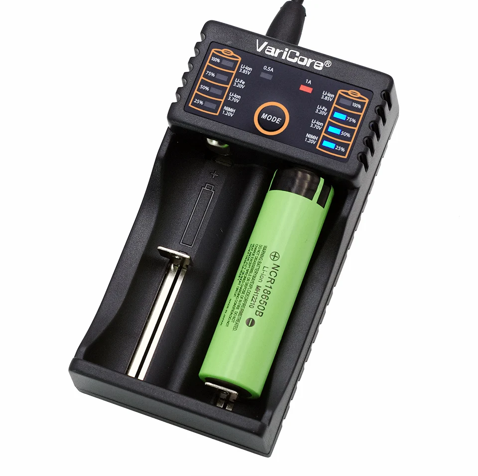 Varicore v20i 18650 зарядное устройство для электронной сигареты 1 2 V 3 7 85 AA 18350 26650 10440 14500