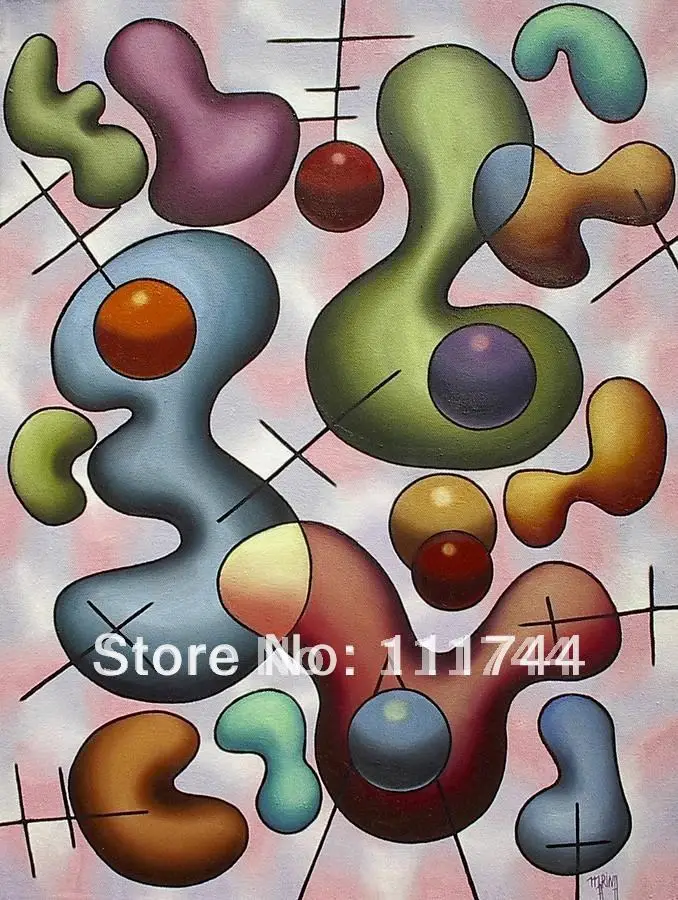 

Modern painting abstract Beyond Perception oil on canvas 100% handmade High quality