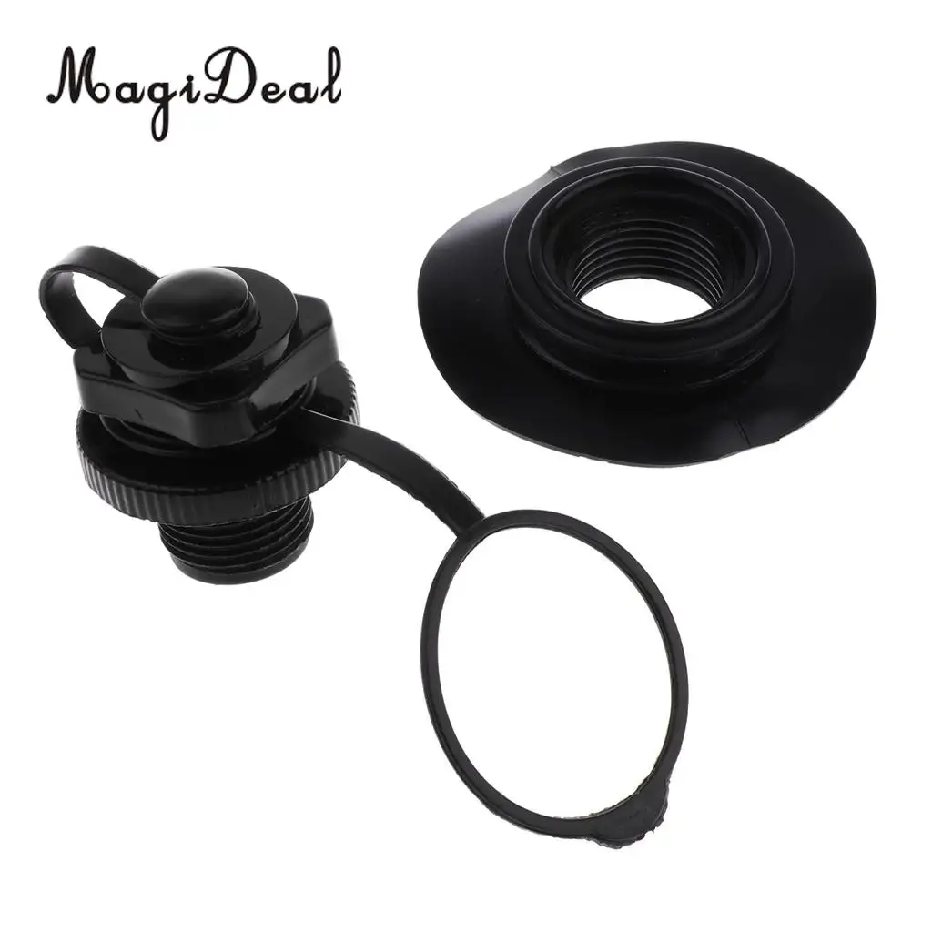 MagiDeal Kayak Accessories - 7/8 inch/22mm Screw Air Valve Adapter Cap + Air Valve Pedestal Base Replacement Accessories
