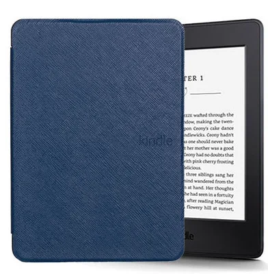 Чехол 123 Smart Cover для Amazon Kindle Paperwhite, чехол VTRONHYE с функцией автоматического сна и пробуждения, чехол для Kindle Paperwhite Capa - Цвет: DarkBlue