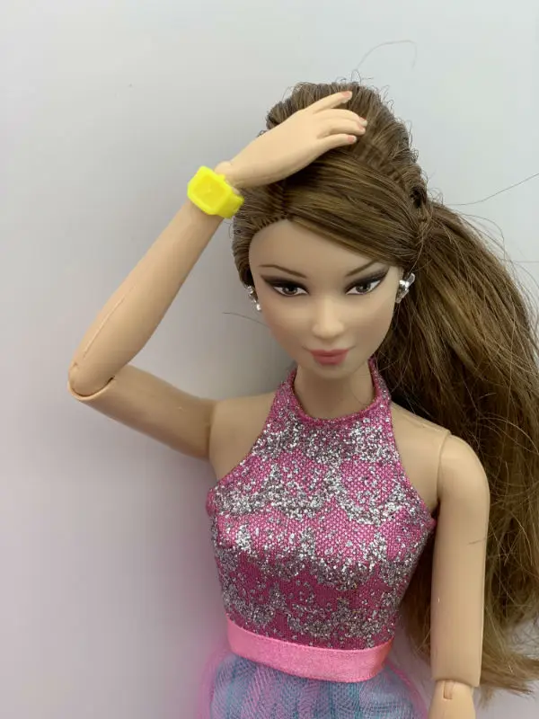

Doll toy watch red yellow accessories for 1:6 dolls BBIA33