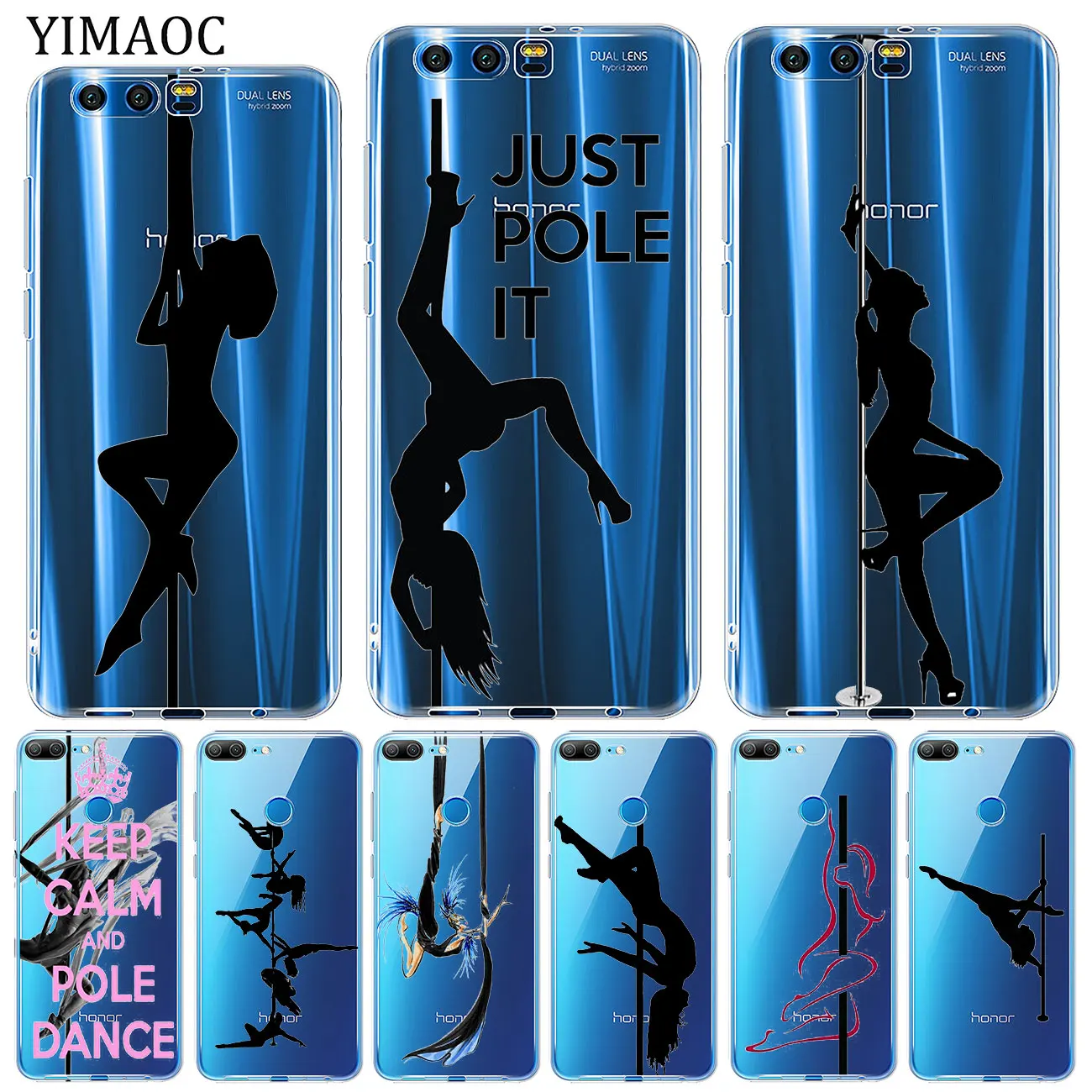 Мягкий силиконовый чехол YIMAOC для занятий танцами на шесте Huawei Y9 Y7 Y6 Prime 2018 Honor 20 10 9