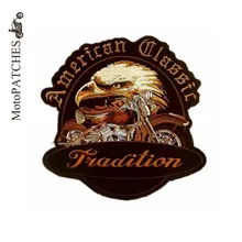 Топ Мода Железный На Орле заплатка для одежды куртка сзади Пользовательские вышивать Мотоцикл Байкер жилет брендовые нашивки Горячая