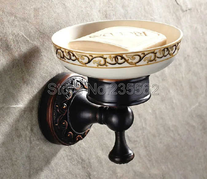 Золото Цвет латунь Ванная комната Мыло блюдо держатель настенный держатель Керамика чашка тарелка lba471