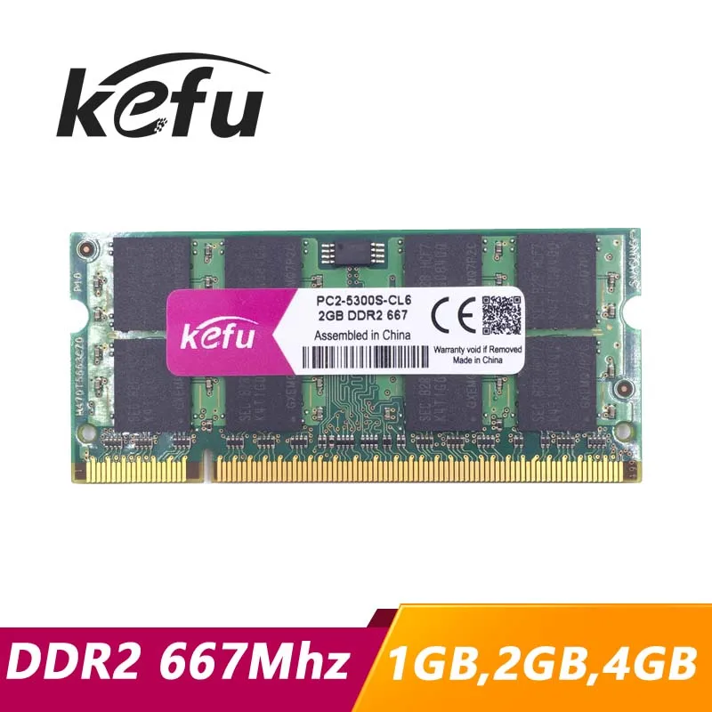 

KEFU 1gb 2gb 4gb ddr2 667Mhz pc2-5300 sodimm laptop, ddr2 667 2gb pc2-5300s dimm notebook, memory ram ddr2 2gb 2g 667 mhz sdram
